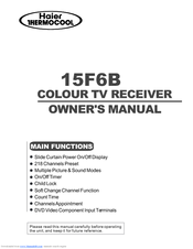 Haier 21F9K Owner's Manual