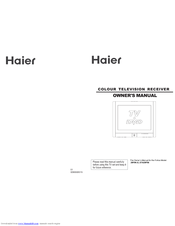 Haier 29F9K-D Owner's Manual