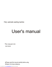 Haier BW1500W User Manual