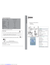 Haier HT1600TXVE Operation Manual
