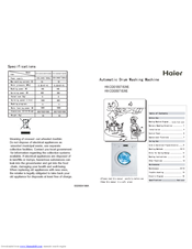 Haier HW-D1050TVEME User Manual