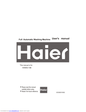 Haier HWM50-10B User Manual