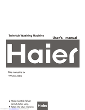 Haier HWM50-23BS User Manual