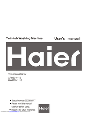 Haier XPB60-111S User Manual