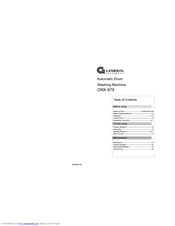 General Technomatic ONX-979 User Manual