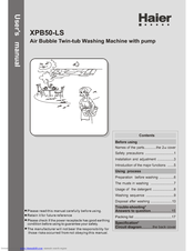 Haier XPB50-LS User Manual