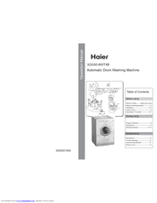 Haier XQG50-800TXB Operation Manual