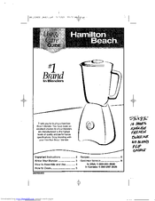 Hamilton Beach 53410 Use & Care Manual