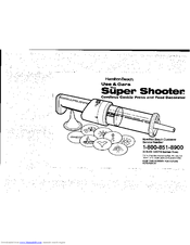 Hamilton Beach Super Shooter 80000 Use & Care Manual