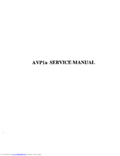 Harman Kardon AVP-1A Service Manual