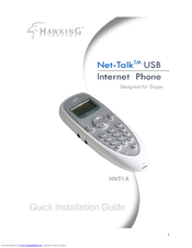 Hawking Net-Talk HNT1A Quick Installation Manual
