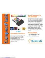 Hawking CF100W Specifications