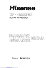 Hisense KF-1802GWE Instruction & Installation Manual