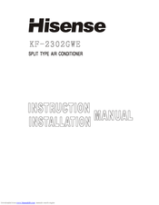 Hisense KF-2302GWE Instruction & Installation Manual