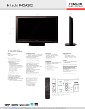 Hitachi P42A202 Specifications