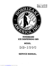Hoshizaki DB-130C Service Manual