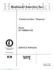 Hoshizaki DT-400BAH-OS Service Manual