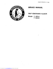 Hoshizaki F-251U Service Manual
