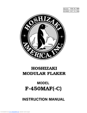 Hoshizaki F-450MAF-C Instruction Manual