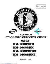 Hoshizaki KM-1600SWH Parts List