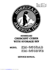 Hoshizaki KM-250BAB Service Manual