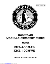 Hoshizaki KML-400MAE Instruction Manual
