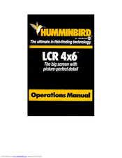 Humminbird LCR 4x6 Operation Manual