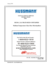Hussmann HGM-1TS Installation And Service Instructions Manual