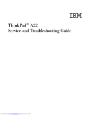 IBM ThinkPad A22e Supplementary Manual