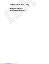 IBM WorkPad Workpad Supplementary Manual