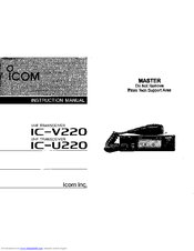 ICOM IC-V220 Instruction Manual