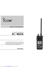 ICOM IC-M2A Instruction Manual