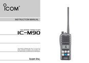 ICOM IC-M90 Instruction Manual