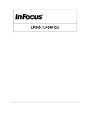 InFocus LP 640 Cli Manual