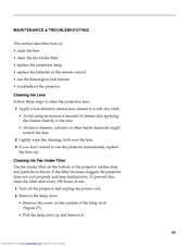 InFocus LP755 Maintenance And Troubleshooting Manual