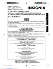 Insignia IS-TV040923 Owner's Manual