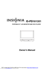Insignia IS-PD101351 Owner's Manual
