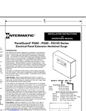Intermatic PanelGuard PG100 Series Installation Instructions And Operation Manual