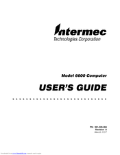 Intermec 6600 User Manual