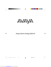 Avaya 9330 AV User Manual