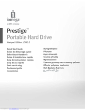 Iomega Prestige 34808 Quick Start Manual