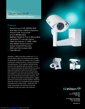 Iqinvision IQeye Sentinel Series IQ802 Specifications