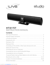iLive IHT3817DT Instruction Manual