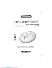 iRiver ChromeX iMP-150 User Manual