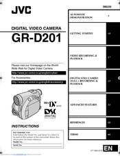 JVC GR-D201US Instructions Manual
