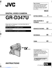 JVC GR-D347U Instructions Manual