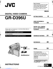 JVC GRD396US - GR Camcorder - 680 KP Instructions Manual