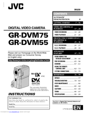 JVC GR-DVM55 Instructions Manual