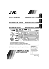 JVC KD-DV6200 - DVD Player With AM/FM Tuner Instructions Manual