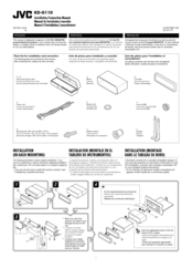 JVC KD-G110J Installation & Connection Manual
